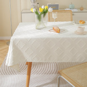 桌布轻奢高级感简约现代棉麻布艺，餐桌布北欧风长方形客厅茶几台布
