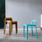 板凳圆凳塑料凳子加厚现代简约高家用(高家用)餐桌椅子时尚北欧方创意成人