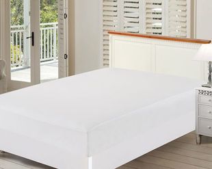 外贸出口纯棉纯色床笠床垫保护套全棉床罩单件席梦思1.8米