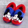 迪士尼棉拖鞋冬季男女儿童，米奇卡通毛绒防滑保暖包跟亲子宝宝拖鞋