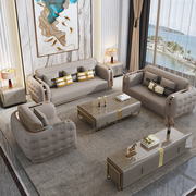 港式轻奢真皮阿玛尼沙发，组合客厅后现代别墅意式极简高端奢华家具