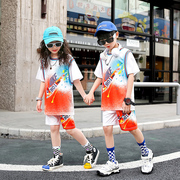 中大儿童篮球服男女套装幼儿六一表，演出服假两件定制训练球衣