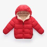 冬季1儿童棉袄2加绒加厚外套，3宝宝羽绒棉服4岁男女童棉衣婴儿冬装