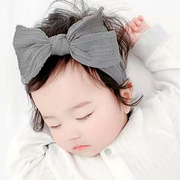 婴儿蝴蝶结发带，护囟门柔软舒适女童，头饰新生宝宝可爱发饰