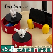 norchair创意米老鼠桌面整理盒，网红厨房纸巾，架ins可爱首饰收纳盒
