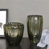 定制灰色创意彩色玻璃工艺品花瓶 简约玻璃摆件现代时尚家居饰品