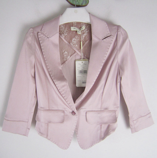 pink mary粉红玛琍/粉红玛丽 夏季短裤纯色短外套女XS 标齐