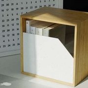 楠竹日式桌面格子柜桌面书架，自由组合收纳书房储物置物架小书