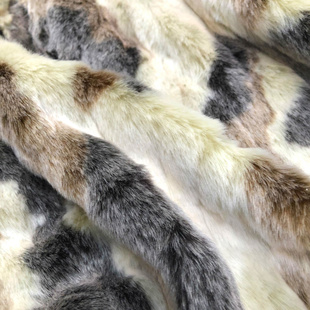 欧美仿真皮草动物顺滑短毛布料 门幅宽160厘米紧密含真毛毛绒