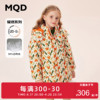 MQD童装女童连帽棉衣2022冬季面包羽绒服韩版儿童工装上衣