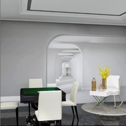 3d拱门视觉延伸感服装直播间墙纸壁画卧室客厅空间背景墙壁纸