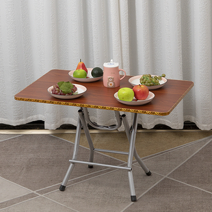 长方形折叠桌折叠小桌子简易家用吃饭小矮桌子吃饭桌出租房小餐桌