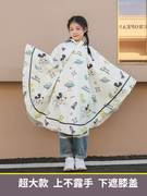 轻薄速干雨衣儿童8岁日式拉链款可背书包，轻便女童男孩小学生雨披