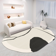 不规则异形地毯客厅家用卧室沙发大面积全铺可擦免洗防水圈绒地垫