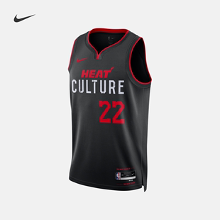 Nike耐克2023/24赛季迈阿密热火队NBA男子速干球衣夏季DX8508