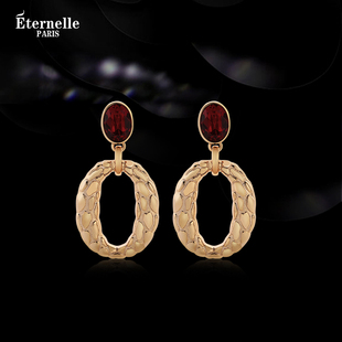 法国Eternelle原创设计新年红耳饰2024年潮轻奢小众气质耳环