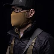 WST 射击面具 硅胶口罩 战术CS护脸多功能户外骑行半脸透气面罩