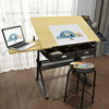 儿童绘画桌美术，培训画画制图画图绘图设计师书桌工作台桌子小学生