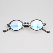 复古眼镜男小框配近视女手工板材架椭圆形，眼镜框男1066