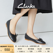 clarks其乐女鞋春夏时尚，优雅单鞋浅口舒适芭蕾舞，平底鞋女