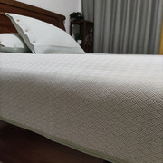 高端提花老粗布凉席三件套加厚加密1.8m床冬夏季可用亚麻粗布床单