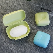 旅行皂盒便携塑料带锁扣迷你香皂盒创意带盖密封皂盒防水有盖