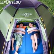 户外六角自动充气垫防潮地垫加宽加厚帐篷垫子午休床野营露营睡垫