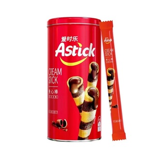 astick爱时乐150g夹心，棒巧克力味威化饼干，卷心酥注心蛋卷休闲零食