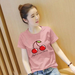 一线大牌外贸撤柜夏季纯棉短袖t恤女时尚百搭简约宽松上衣服