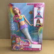 芭比娃娃感温变色美人鱼GTF89梦幻水中精灵童话公主玩水玩具