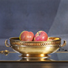 费灵家居印度进货黄铜椭圆大号果碗桌面餐桌茶几果盘奢华手工制品