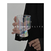 qumin一杯私藏高级设计师法式玻璃，水杯曲线甜品，杯咖啡杯酒杯艺术