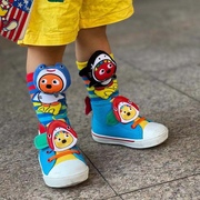 日系潮牌儿童二分之一立体卡通中筒袜男女童棉袜宝宝可爱造型袜子