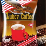 进口金鹰咖啡俄罗斯风味三合一速溶咖啡50小包 提神西餐保真
