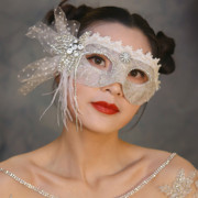 假面女凰威尼斯新娘面具万圣节化妆舞会派对，女公主宴会蕾丝遮面
