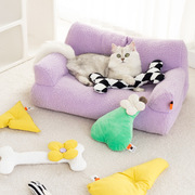 猫咪专用枕头抱枕狗垫子，睡觉用响纸猫薄荷猫，陪伴玩具自嗨解闷神器