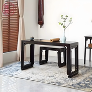 檀趣紫光檀专卖红木琴桌琴凳，新中式古琴桌，古筝架长条桌实木桌