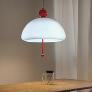 设计师创意水母餐厅吊灯卧室床头玻璃艺术法式奶油风吧台餐桌上方