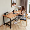 H型设计实木电脑桌台式简约现代家用书桌卧室学习桌办公桌工作台