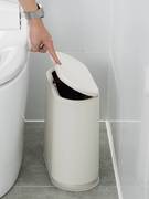 日式家用按压式垃圾桶，厨房客厅卧室，有盖垃圾筒卫生间厕所分类纸篓