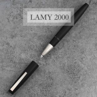 东东笔墨 德国LAMY凌美2000杜康黑色玻璃纤维款活塞钢笔14K金