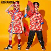 男童中国风国潮演出服，幼儿园六一表演服装小学生运动会开幕合唱服