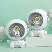 创意宇航员太空人存钱罐，送儿童生日礼物，储蓄罐树脂工艺品星星灯