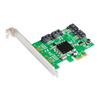 SATA 3.0 扩展卡 PCI-E转4口SATA 6G转接卡  群晖可用 显卡