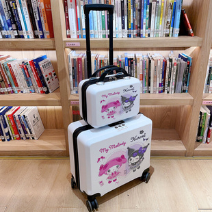 卡通儿童行李箱小型轻便子母箱拉杆箱万向轮20寸学生密码旅行箱子