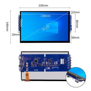树莓派显示器5寸7寸10.1寸IPS屏主机壳副屏电容触控Q屏幕HDMI VGA