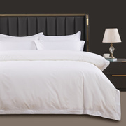 高档五星级酒店四件套100支全棉，纯白色宾馆专用床上用品纯棉100%