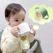 宝宝学饮杯嘬口杯婴儿喝水杯，家用儿童敞口牛奶直饮1岁广口斜口杯