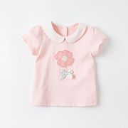 童装女童短袖t恤2023年中小童宝宝洋气儿童上衣韩版夏装薄款
