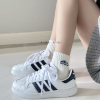 adidas阿迪达斯三叶草TEAM COURT男女经典运动板鞋小白鞋EG9734